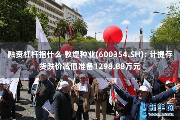 融资杠杆指什么 敦煌种业(600354.SH): 计提存货跌价减值准备1298.88万元