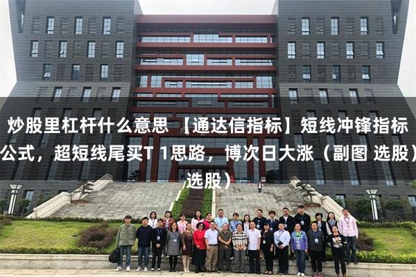 炒股里杠杆什么意思 【通达信指标】短线冲锋指标公式，超短线尾买T 1思路，博次日大涨（副图 选股）