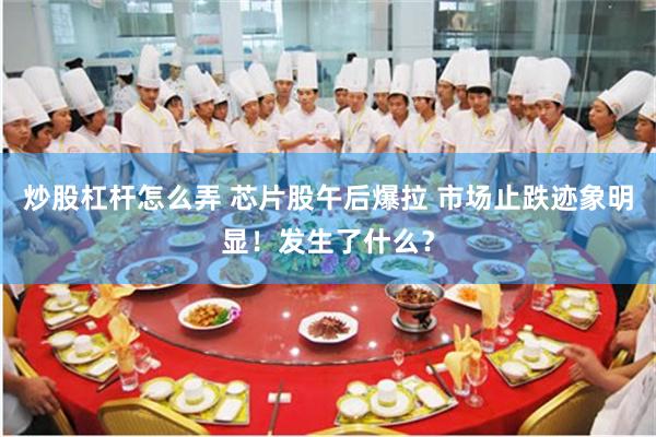 炒股杠杆怎么弄 芯片股午后爆拉 市场止跌迹象明显！发生了什么？