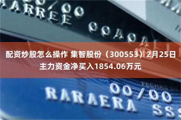 配资炒股怎么操作 集智股份（300553）2月25日主力资金净买入1854.06万元
