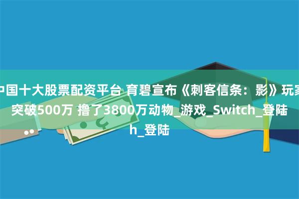中国十大股票配资平台 育碧宣布《刺客信条：影》玩家突破500万 撸了3800万动物_游戏_Switch_登陆