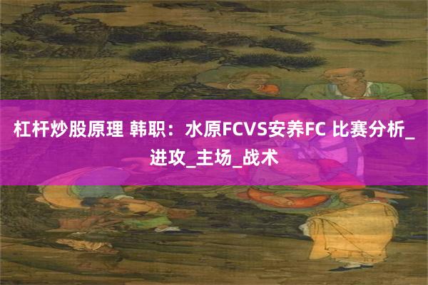 杠杆炒股原理 韩职：水原FCVS安养FC 比赛分析_进攻_主场_战术