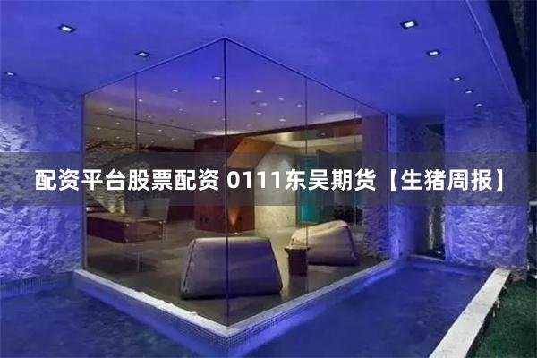 配资平台股票配资 0111东吴期货【生猪周报】