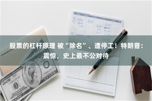 股票的杠杆原理 被“除名”、遭停工!特朗普:震惊,史上最不公对待