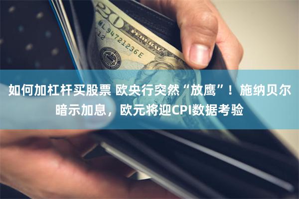 如何加杠杆买股票 欧央行突然“放鹰”!施纳贝尔暗示加息,欧元将迎CPI数据考验