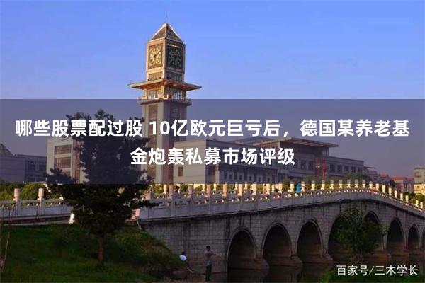 哪些股票配过股 10亿欧元巨亏后，德国某养老基金炮轰私募市场评级