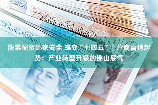 股票配资哪家安全 蝶变“十四五”｜营商高地起势：产业转型升级的佛山底气