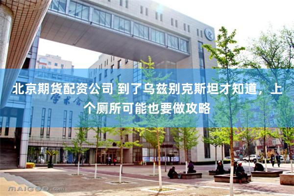 北京期货配资公司 到了乌兹别克斯坦才知道,上个厕所可能也要做攻略