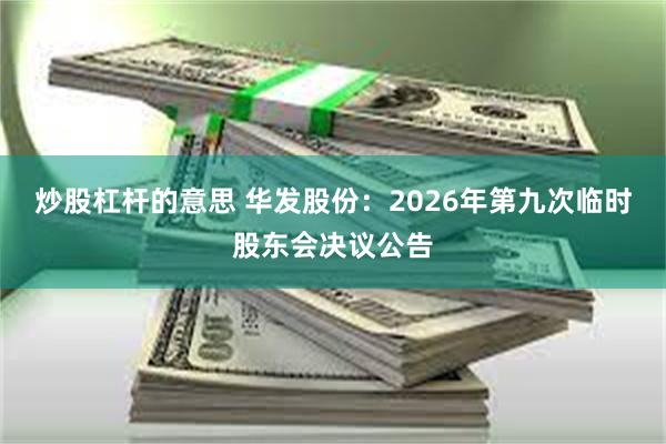 炒股杠杆的意思 华发股份：2026年第九次临时股东会决议公告